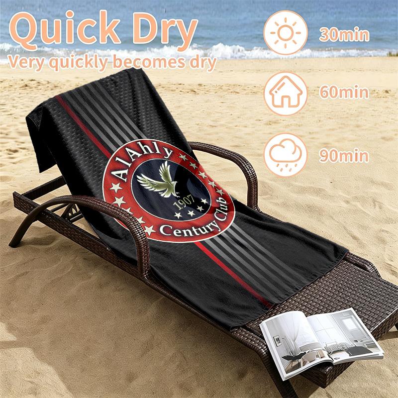 Al Ahly FC Beach towels also serve as bath towels summer essential a musthave for the outdoors the beach and the pool