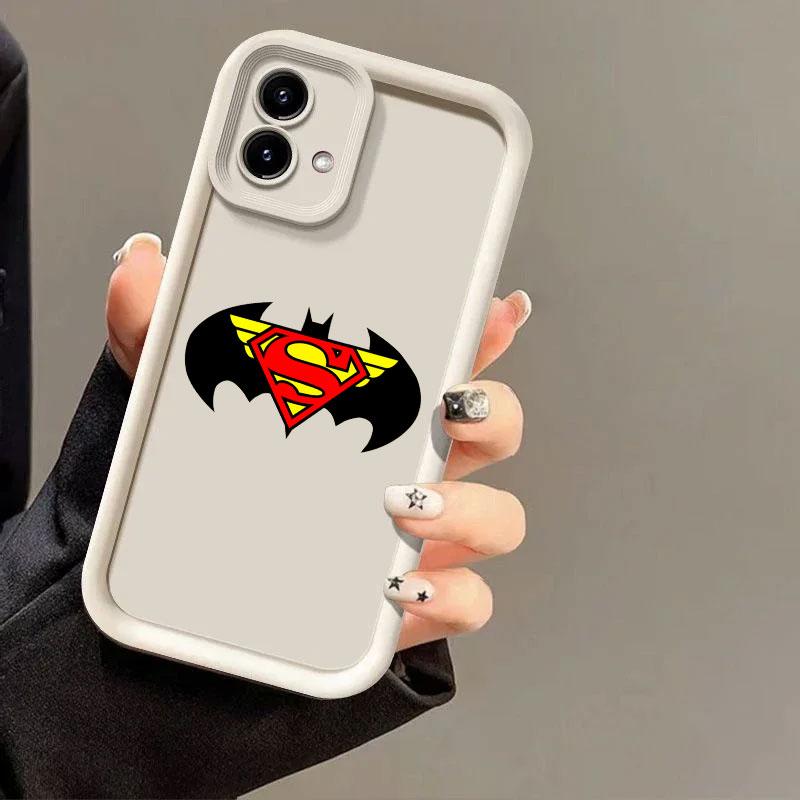 B-Batmans S-Supermans Case for Motorola Moto Edge 70 60 Fusion 50 Pro 40 Neo G06 G56 G86 G85 G84 G75 G56 G53 G52 G30 Soft Cover