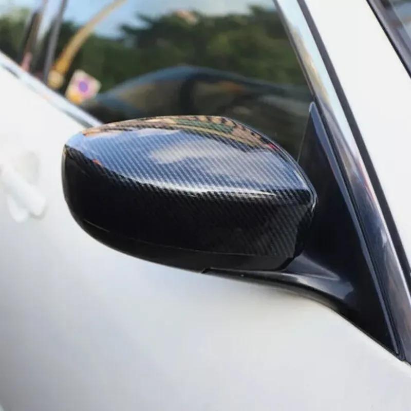 Для Infiniti G25 G37 2009-2013 Автомобильная наклейка Крышка зеркала заднего вида Бокового зеркала Колпачок крыла Внешняя отделка корпуса заднего вида двери Углеродное волокно