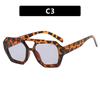 Retro Double Beam Sunglasses Woman Brand Designer Glasses New Ins Fashion Personalized Gradient Eyewear Men Eyeglasses UV400