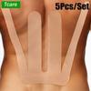 5Pcs Precut Kinesiology Tape For Lower Back, Waist Support & Stability, Athletic Tapes - Waterproof Breathable Latex-Free Tape