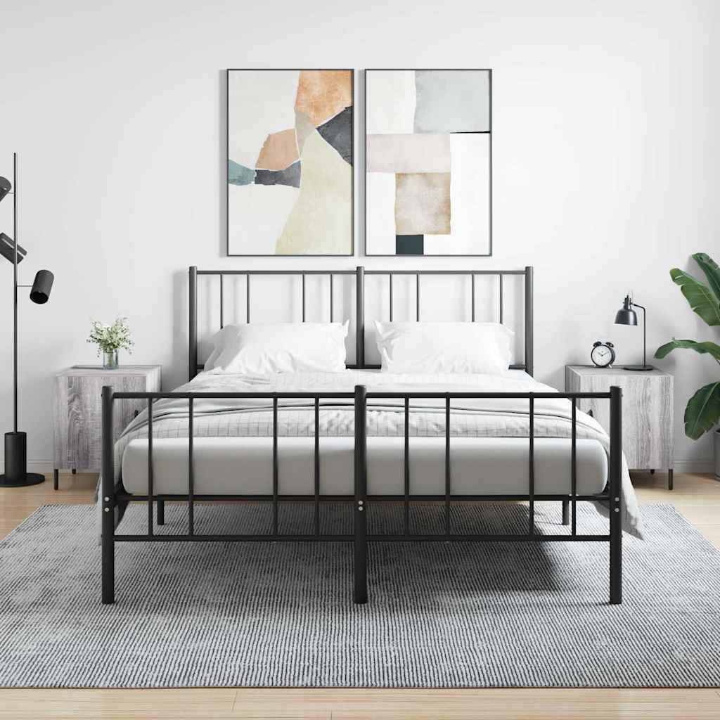 Nightstands 2 pcs Grey Sonoma 40x40x50 cm Particleboard