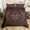 Black White And Brocade Luxury Pattern Duvet Cover Digital Printing Bedding Threepiece Set