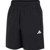 Logo Print Elastic Waist Athletic Shorts Men Bottoms Black IC6976