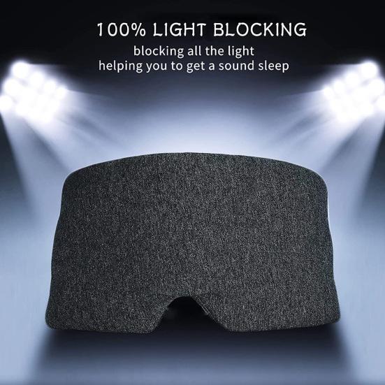 Повязка на глаз с регулируемым ремешком, светонепроницаемая, безболезненная, полезная, расслабленная, для путешествий, сна, чехол для офиса