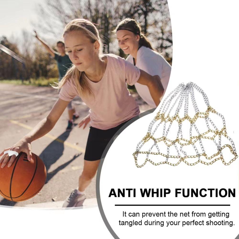 Metal Chain Basketball Target Net Basket Frame Steel Basketball Net Outdoor Courts