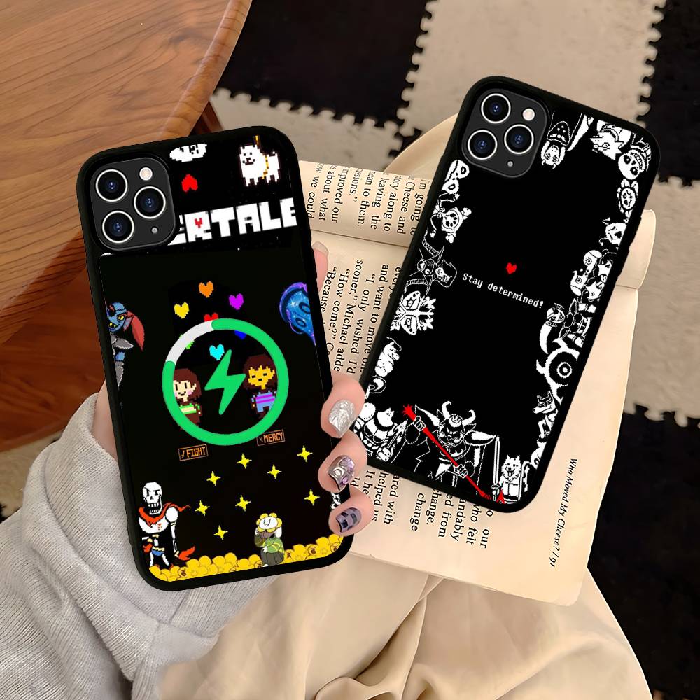 U-Undertale Для чехла телефона Для IPhone 17 Air 16 15 14 13 12 11 Pro Max Plus Ударопрочный чехол