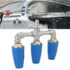 Triple Turbo Nozzle 1/4 Inch Quick Plug 4000PSI Rotating Pressure Washer Nozzle for Garden Car Road Cleaning