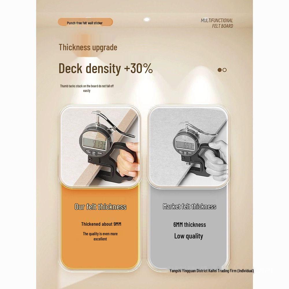 Felt Board Picture Frame & Message Board Combo for Living Room Decor