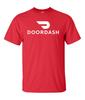 Doordash Full Front Dasher Unisex T-Shirt White On Red