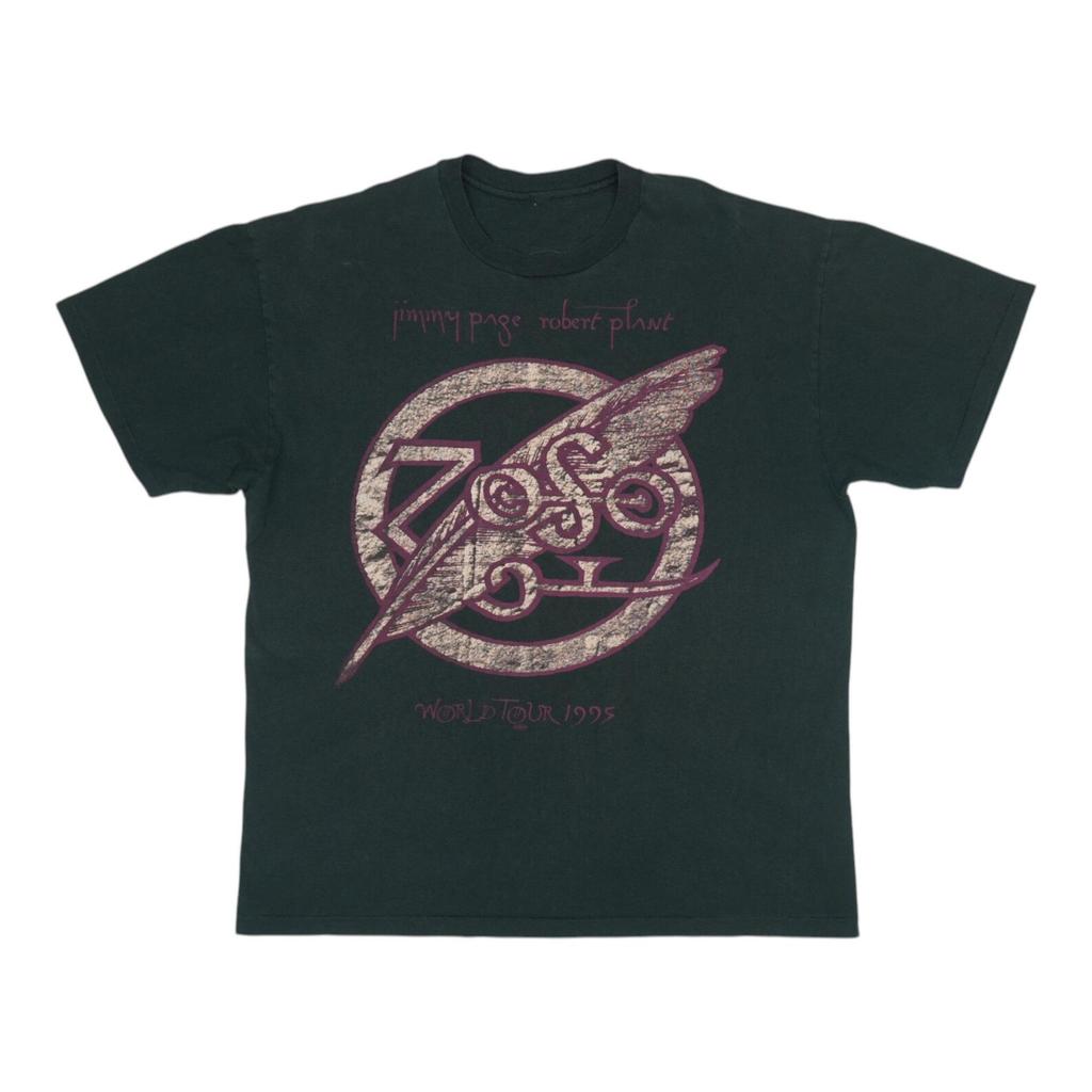 vintage 1995 Jimmy Page Robert Plant Zoso Tour Shirt