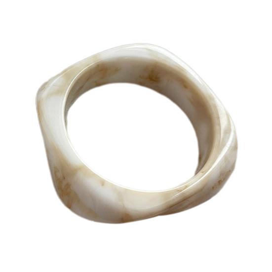 Акриловый браслет в стиле ретро, с нерегулярным геометрическим дизайном, женский браслет-манжета, ручная работа, эффектный браслет, модный аксессуар