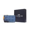 New COACH Fabric Clutch Wrist Bag Medium Size Women's Denim Blue CA538-B4UDF