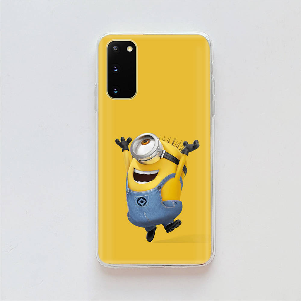 AM29 Миньоны мультфильм прозрачный чехол для Samsung A04 A14 A23 A34 A54 M23 M33 M52 M53 Realme 10 9 C30S C35 C55 VIVO Y02 Y21 Y33S Y51 X80 V25 крышка
