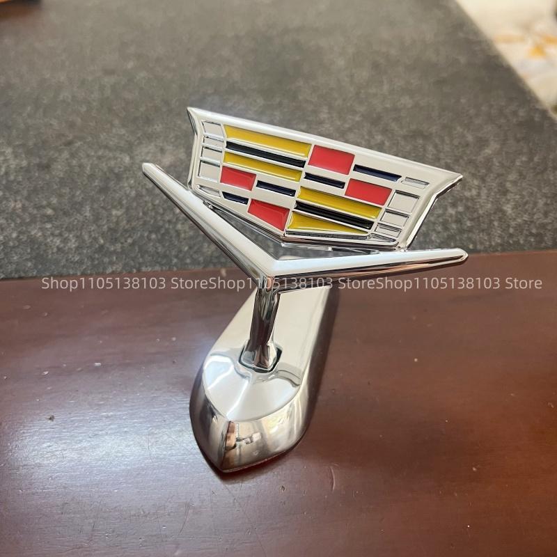 1pcs New Model Car Hood Badge Emblem Bonnet Sticker for Cadillac CTS CT5 ATSL XT4 XT5 SLS XTS XT6 CT6 Auto Modification Logo qngpa77