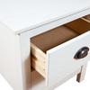 Maison Exclusive - Table de chevet Hill Blanc 46x35x49,5 cm Bois de pin solide