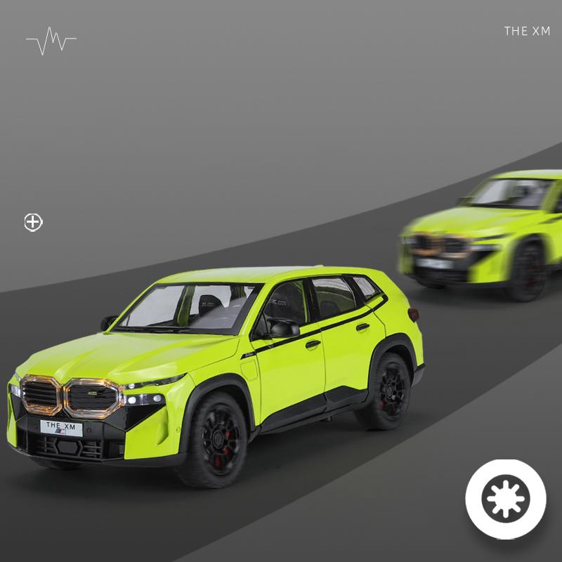 1:24 BMW The XM Литая модель автомобиля Сплав Звук Свет Украшения Симуляция Настольный дисплей Праздничный подарок С парнем Дети