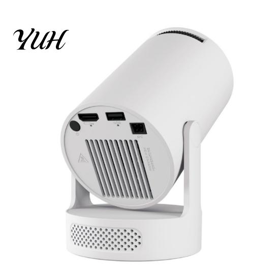 Home Theater Movie Projector Mini LED with Bluetooth-compatible 5.4 & WiFi 6, 4K Support, 200 ANSI, 210 Degrees Rotation, 5W Speaker, Portable