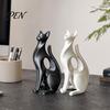Декоративная фигурка кота для стола, 3D-печатная фигурка, современная геометрическая скульптура, минималистичное абстрактное украшение для полки в прихожей, подарок для влюбленных, домашний декор