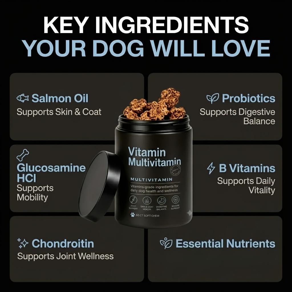Multivitamin Chewable Tablets for Cats and Dogs