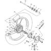 Motorcycle Wheel Axle 12mm/15MM/17mm for Honda Yamaha Suzuki Loncin KTM Lifan 100cc-600cc Length of 210mm-305mm Axle With Nut