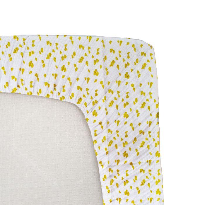 Drap housse jersey - DOMIVA - Savane - 60 x 120 cm - Coton extensible - oeKO-TEX