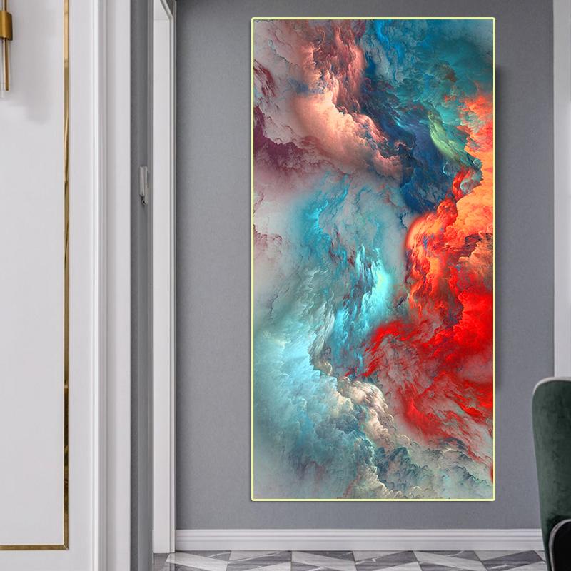 Современные абстрактные облака Настенный декор холст живопись красочные постеры и принты декоративные картины для гостиной Cuadros