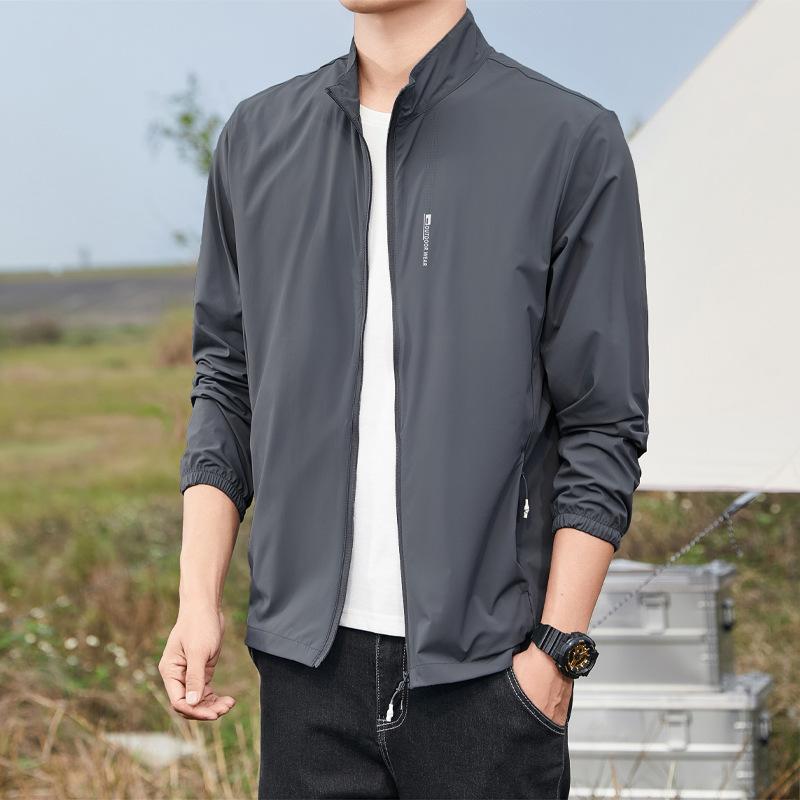 Одежда для защиты от солнца изо льда для мужчин летом, тонкий стиль, одежда для защиты от солнца, большой размер, быстросохнущая, тонкий стиль, дышащая куртка