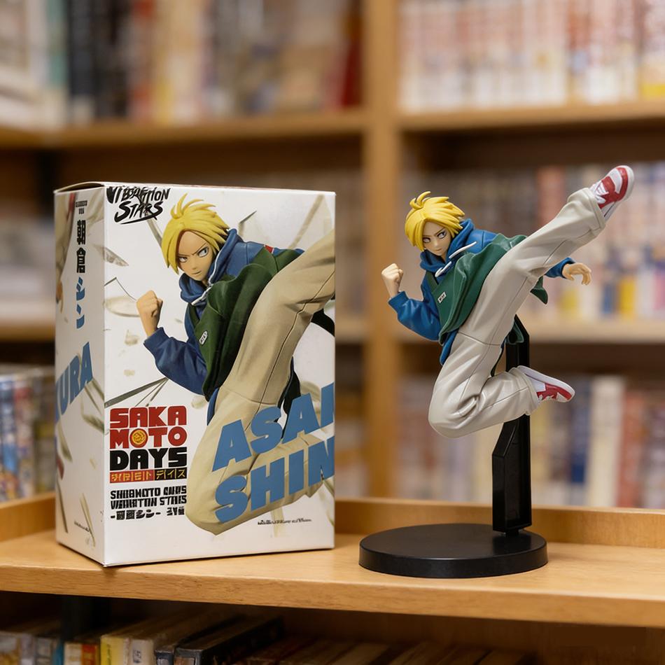 Подарки Аниме SAKAMOTO DAYS Фигурка Игрушки Таро Сакамото Шин Асакура Экшн Фигурки Куклы ПВХ Модель Настольные Украшения Подарки на День Рождения