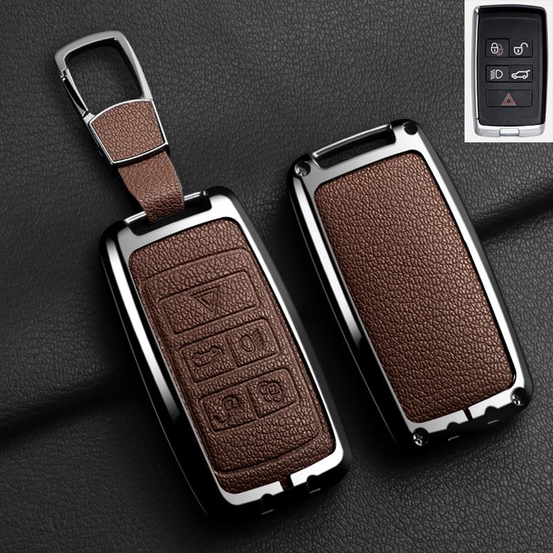 Сплав Кожа Чехол для Пульта Ключа Автомобиля Для Jaguar XF XJ XE S-Type F-Type X-Type F-Pace I-Pace E-Pace Android XFR XKR Брелок