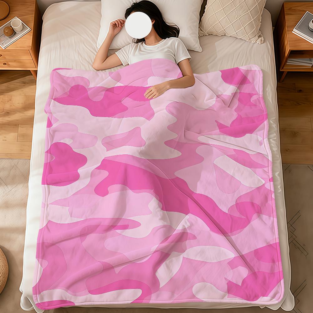 Fashion Retro Colorful Camouflage Art Flannel Soft Warm Plush Blanket Sofa Living Room Pet Hogar Bedroom Gift Home Car Portable