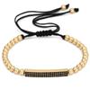 Men's black matte lava stone bracelet, point diamond crown, beaded long strip, high-end three-piece set, stacked wearing set, bracelet.