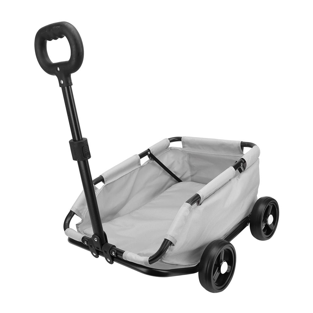 Коляска для собак Углеродистая сталь 15,43 Грузоподъемность Легкая Складная Переноска для животных на колесах Дорожная тележка для питомцев