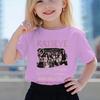 Youth Girl Streetwear Hot Katseye Print T Shirt Kids Summer Clothes Girls Short Sleeve T-Shirt Children's Fashion Tops