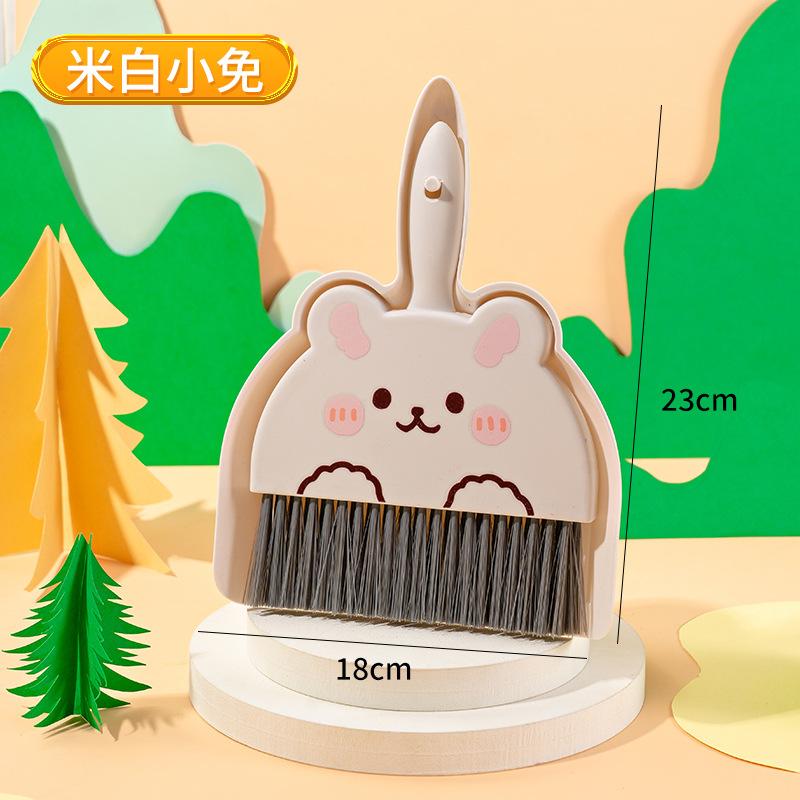 Mini Cartoon Desktop Cleaning Broom, Student Desk Cleaning Garbage, Mini Shovel Combination Tool
