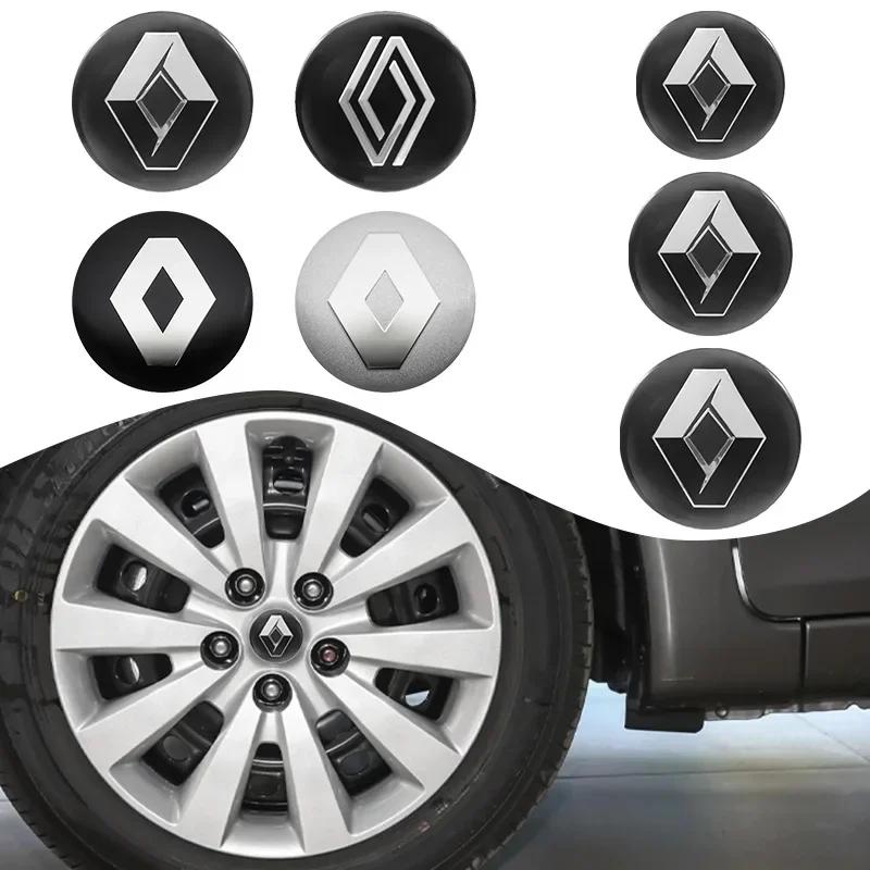 Для Renault Megane 2 Duster Logan Captur Clio 4 4 шт. 56 мм 60 мм 65 мм Стайлинг автомобиля Колпачок ступицы колеса Значок Эмблема Наклейка