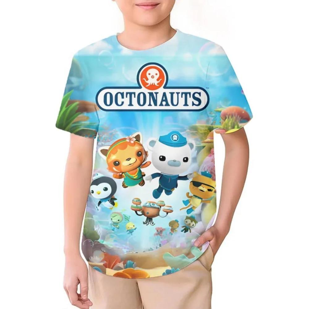 Summer The Octonauts Boys/girls O-neck 3D Printing Children T-shirt High Quality trend short sleeve Kids Comfortable Soft Tees