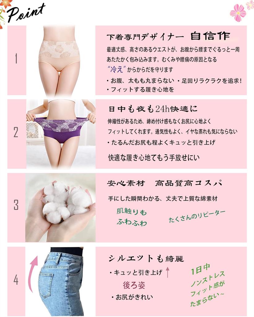 Raefill Plus Set of XXL Women's High-Waisted Shorts, 100% Cotton, Underwear, Size, 6,