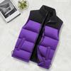 The New Splicing Contrasting Color Vest Men's Coat Light Version Can Be Opened Twice, and the Corduroy Winter Stand-up Collar Vest Men's Trendy Brand