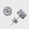 Korean Minimalist Crystal Zircon Crown Earrings for Women