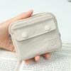 Waterproof Portable Coin Purse Solid Color Mini Cash Wallet Lightweight Cotton Headphone Bag Women Key Pouch Travel Card