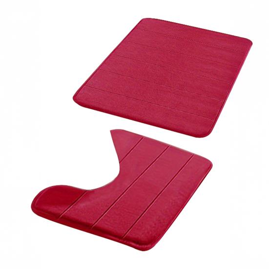 Yousheng 2 шт./комплект коврик для ванной комнаты с нескользящей подошвой 40x60 см 40x50 см коралловый бархат U-образный квадратный коврик для ванной комнаты