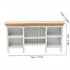 Mini Wall Hanging Cabinet Wooden Display Shelves 1:12 Dollhouse Storage Cabinet  Kids Toys