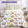 3pcs Princess Peach Bedding Set Duvet Cover Closure Includes 1 Duvet Cover & 2 Pillowcases, Soft and Comfortable for All Seasons.