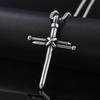 Hanmade 1pc Elegant Suitable for Daily Wear Cross Pendant and As a Thoughtful Gift Necklace - Simple Titanium Steel Unisex Design Special Occasions