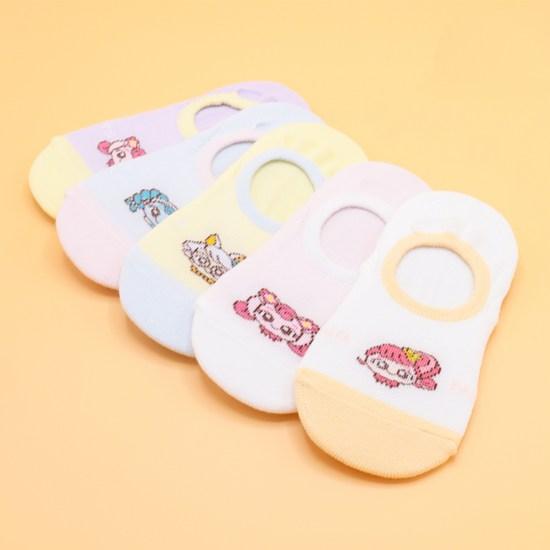 Catchtinipping Girls' Non-slip Overshoes Set of 5 Pairs, a Popular Character In Korea