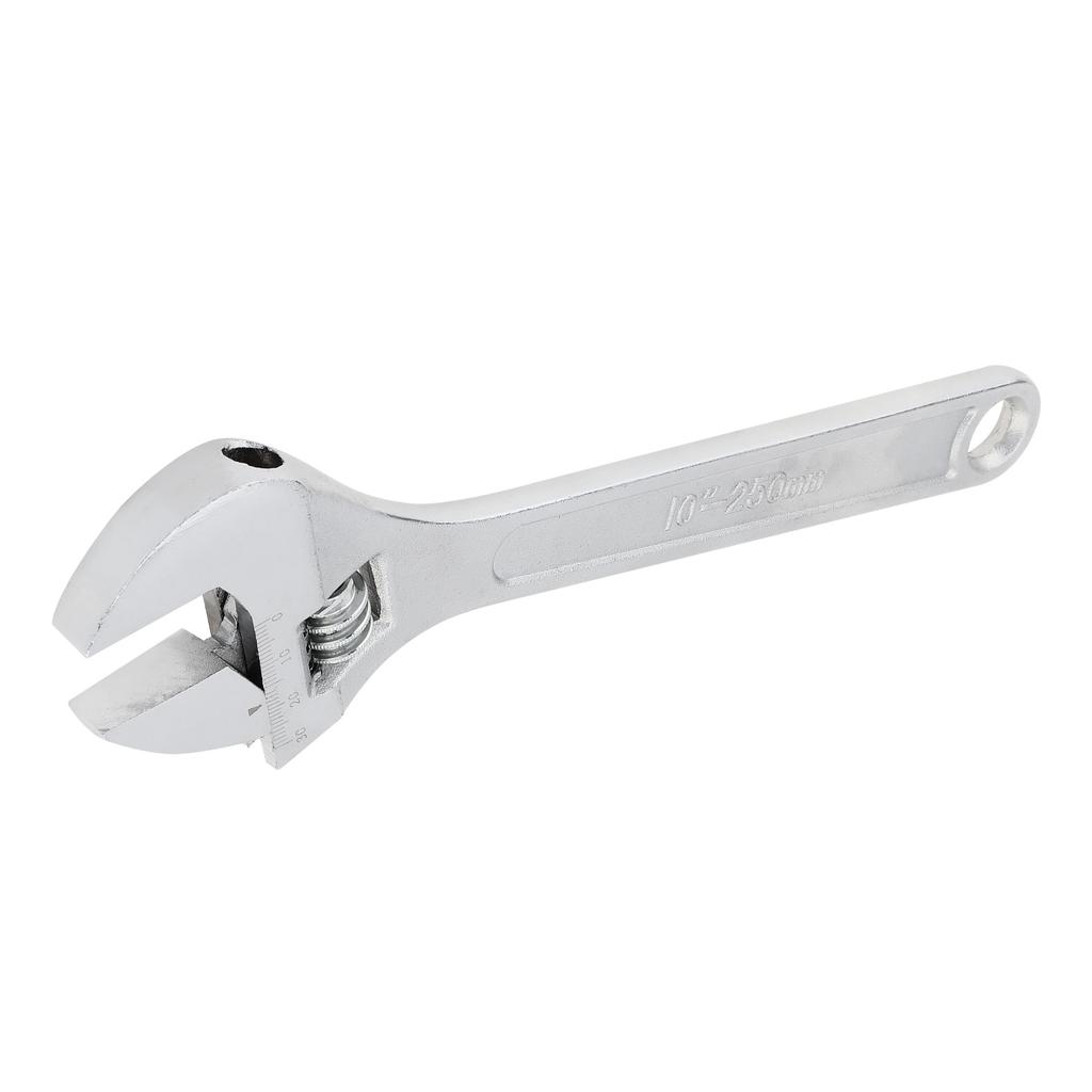 4 / 6 / 8 / 10 Inch Clear Scale Ruler Adjustable Wrench with Maximum Gripping Power, Heavy Duty Drop Forged Steel Open End Wrench