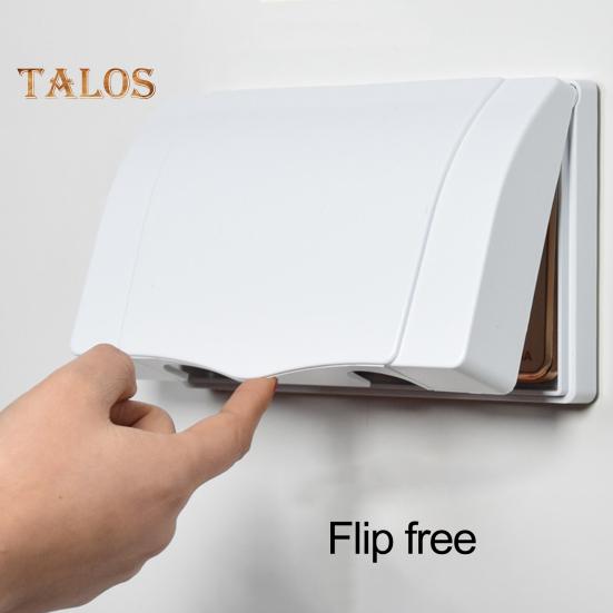 Детская защитная крышка розетки, защита от электрической вилки, водонепроницаемая, простая установка, защита от детей, двойная крышка розетки