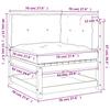 Garden Corner Sofa with Cushions Pressure Treated Pine Wood