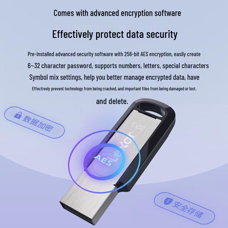 Lexar M400 64 ГБ USB 3.0 Высокоскоростной Зашифрованный Металлический Флеш-накопитель